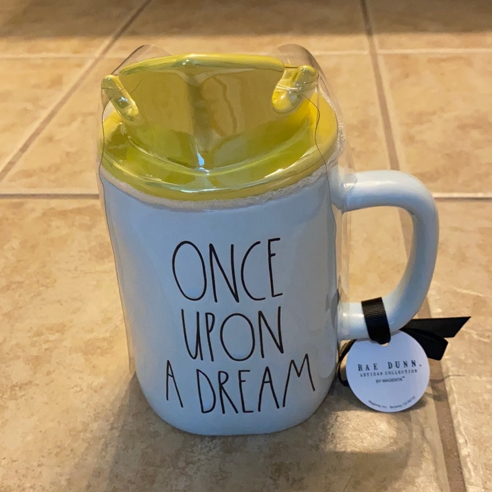 RAE DUNN ONCE UPON A DREAM PRINCESS MUG + TIARA TOPPER
